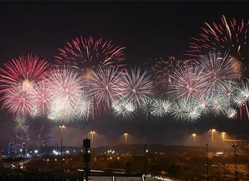 南岔县焰火晚会